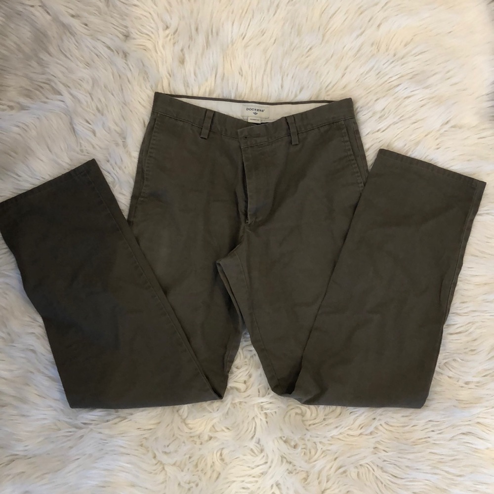 Dockers straight fit grey pants